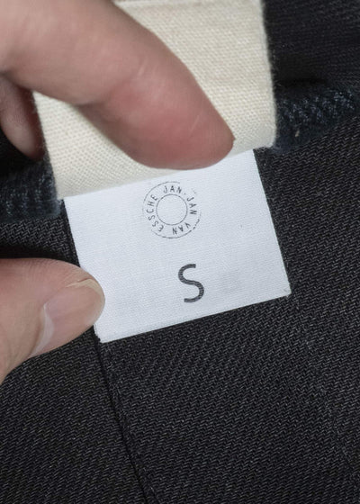 JAN-JAN VAN ESSCHE JACKET#63 OVERSIZED BLAZER WITH JET POCKETS, UNLINED｜PAPER SHEER TWILL Black