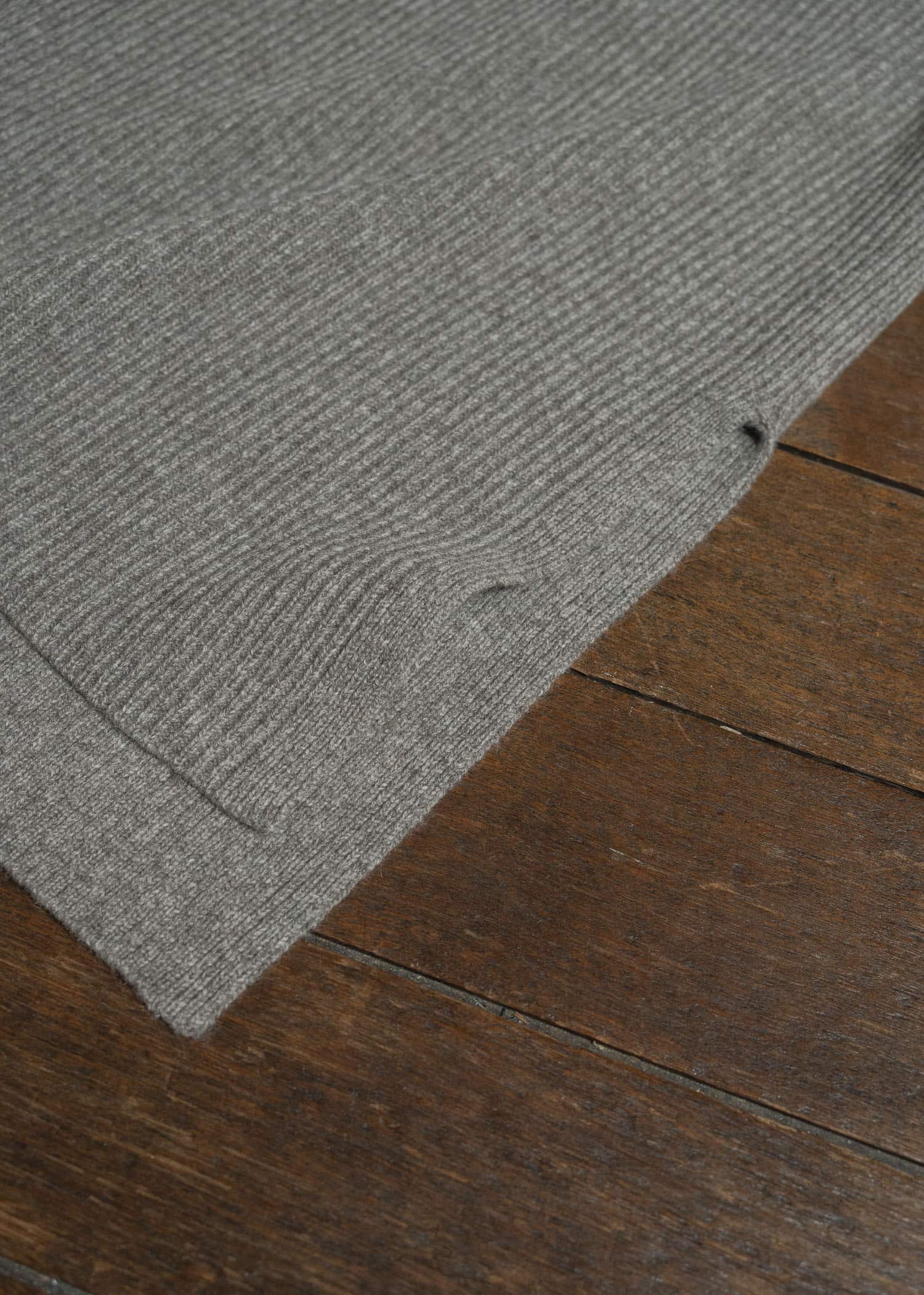 JAN-JAN VAN ESSCHE KNIT#74 WIDE FIT KNITTED TURTLE NECK SWEATER Sartuul Wool Natural Grey