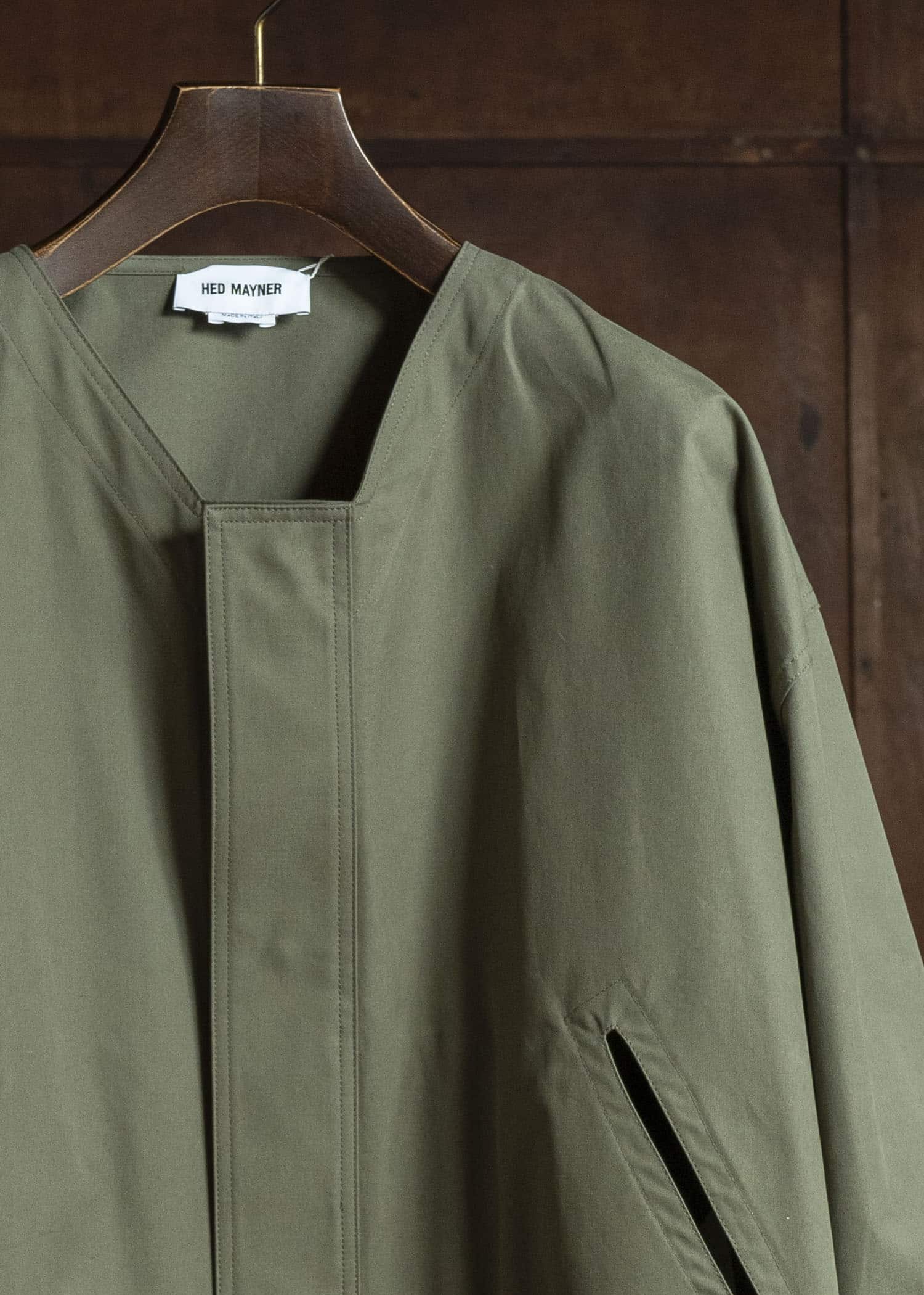 HED MAYNER COTTON TWILL JACKET MILITARY GREEN HMMC10058AHC162