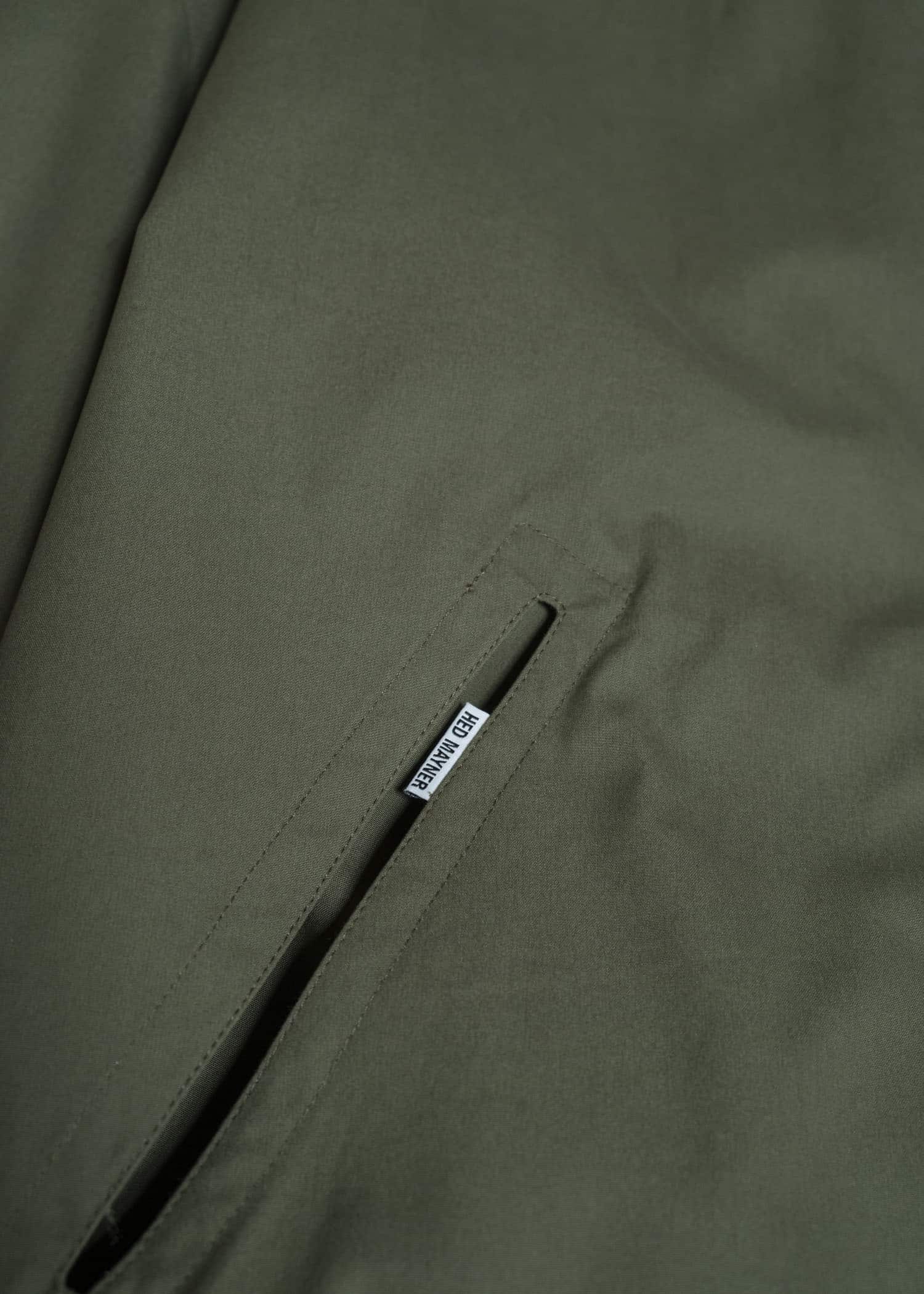 HED MAYNER COTTON TWILL JACKET MILITARY GREEN HMMC10058AHC162