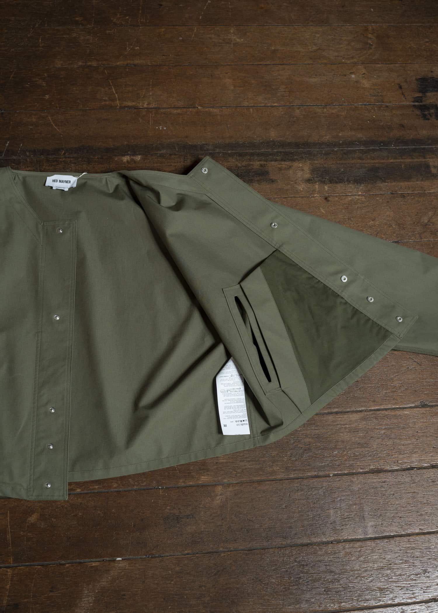 HED MAYNER COTTON TWILL JACKET MILITARY GREEN HMMC10058AHC162