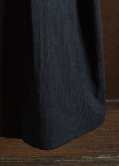 JAN-JAN VAN ESSCHE TUNIC#42 KIMONO COLLAR LOOSE FIT TUNIC Medium Seersucker Dark Striped