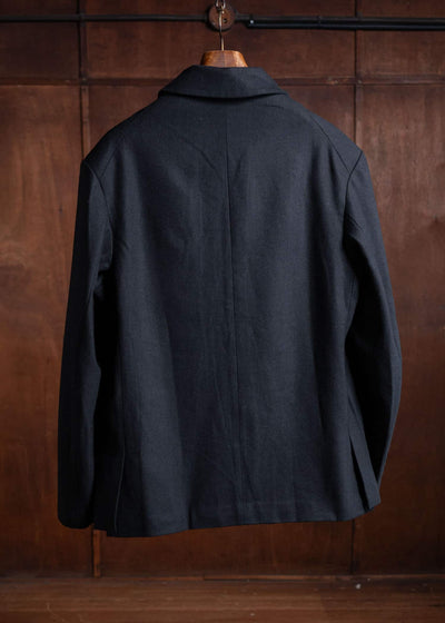 Peng Tai Aged Sack Coat No Damage Processing Black PTW24M07-2