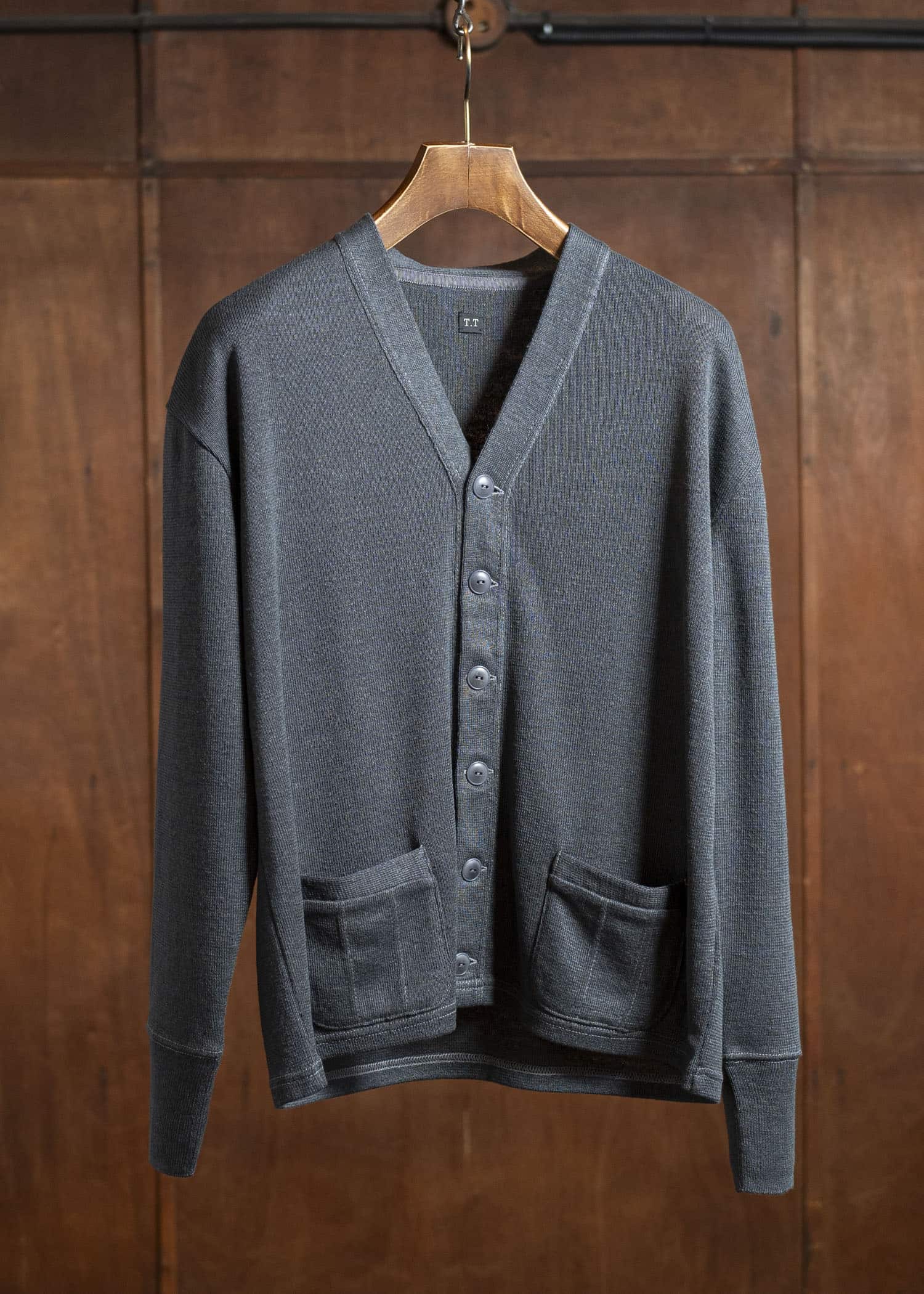 Taiga Takahashi Work Cardigan Lot.524 Charcoal