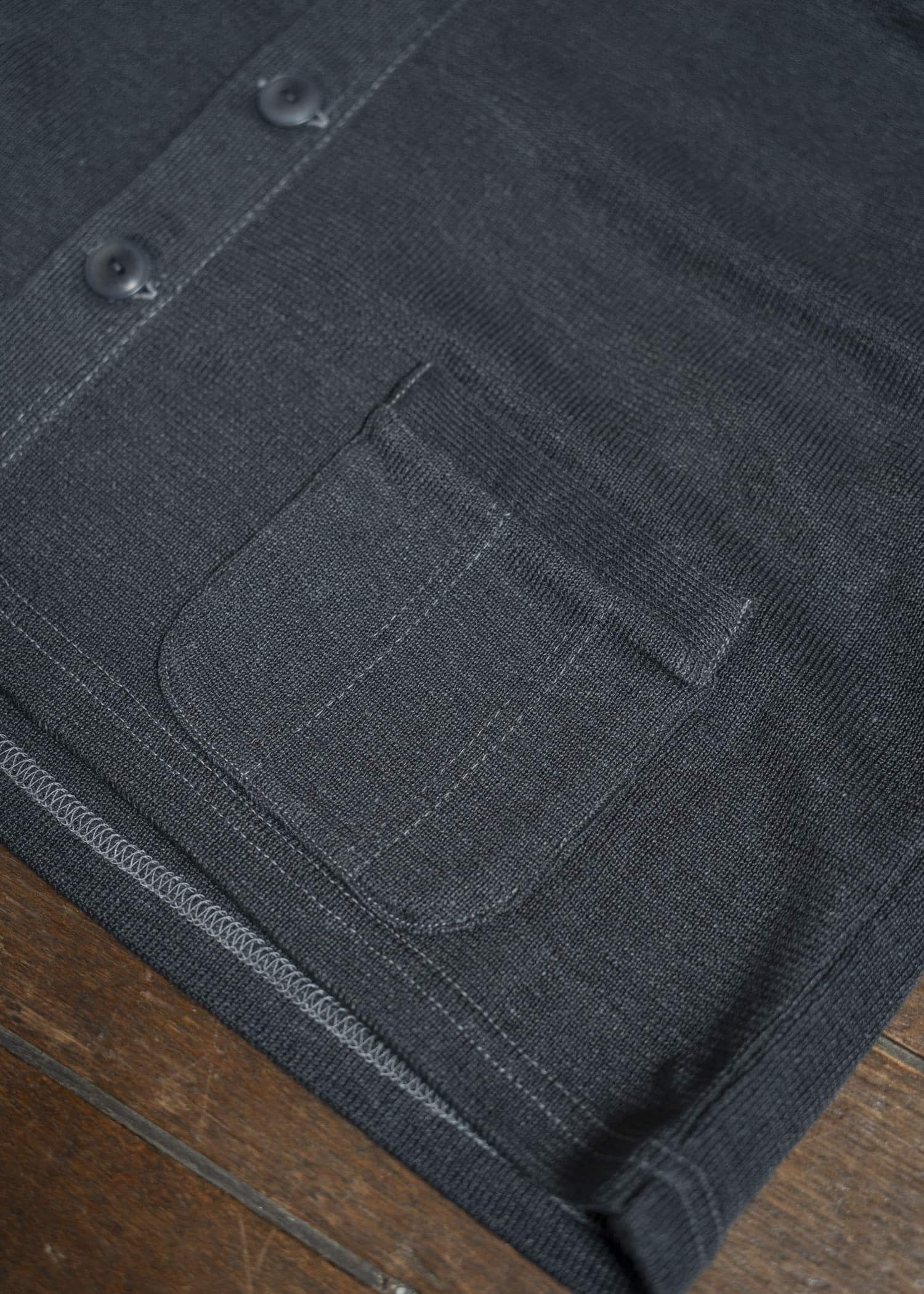 Taiga Takahashi Work Cardigan Lot.524 Charcoal
