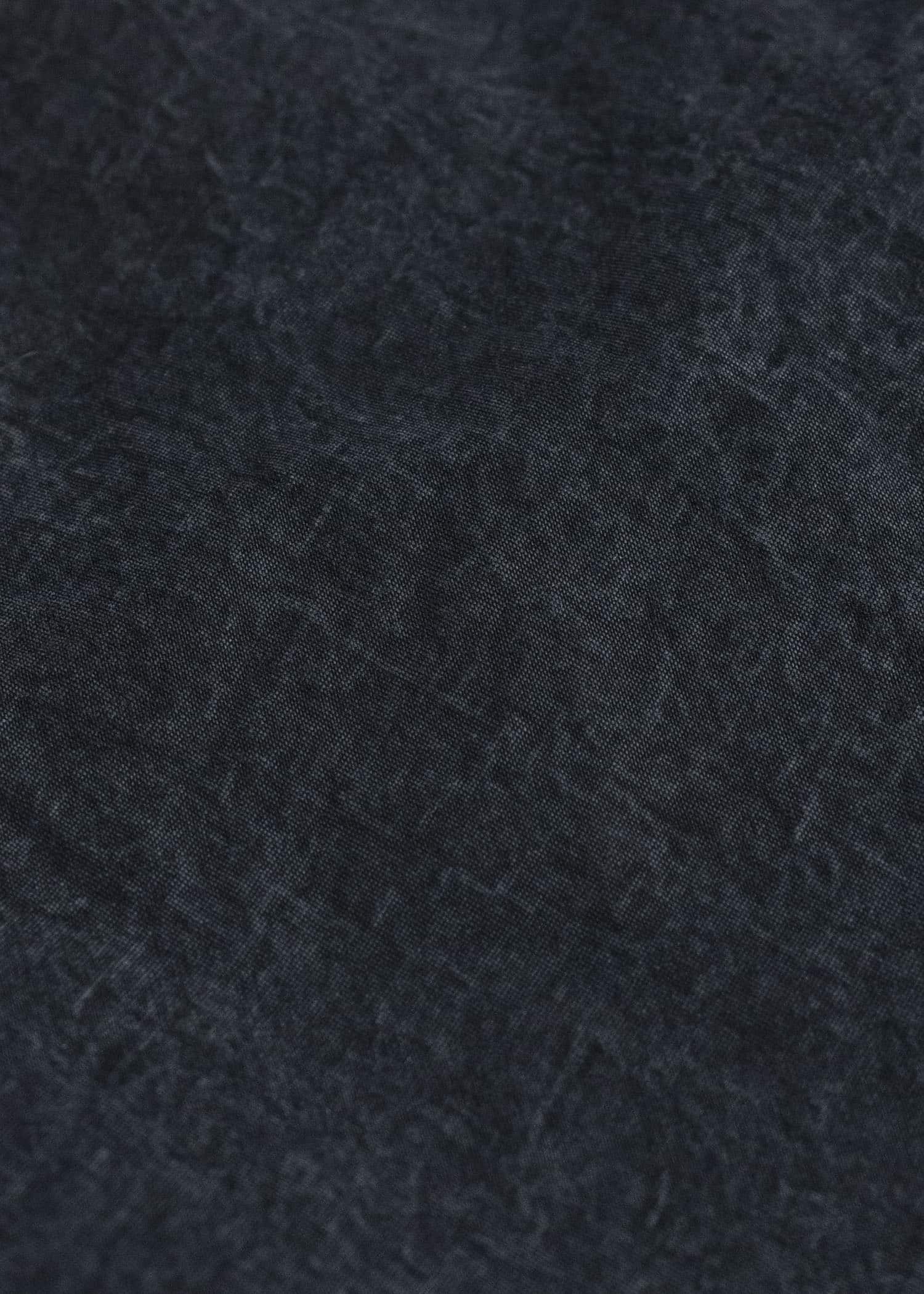 JAN-JAN VAN ESSCHE TROUSERS#88 LOOSE FIT, SINGLE PLEATED TROUSERS Time Washed Canvas Black