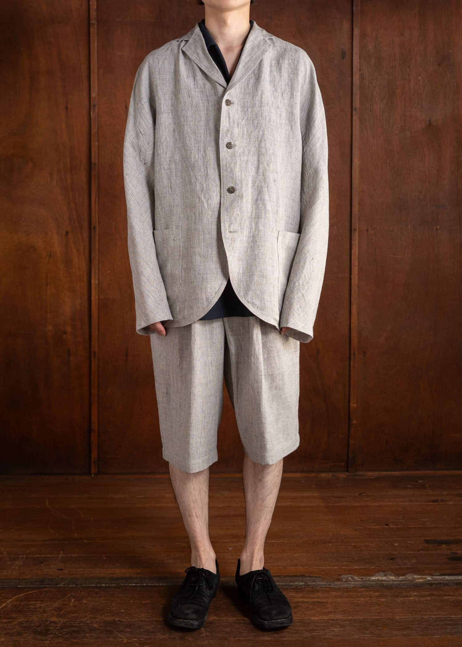 Jurgen Lehl Linen Shrink Wide Shorts J0142FPM503-10