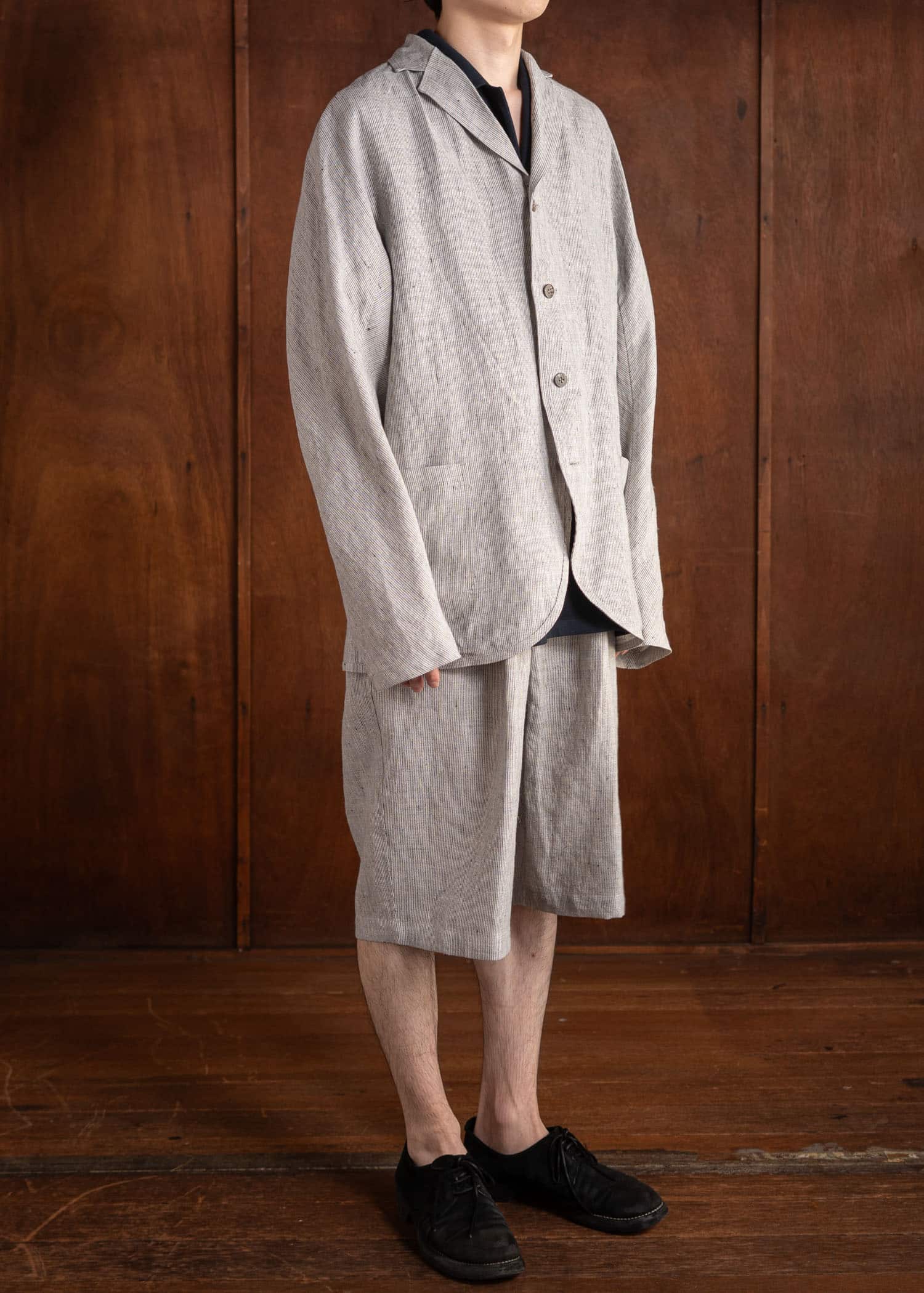 Jurgen Lehl Linen Shrink Wide Shorts J0142FPM503-10