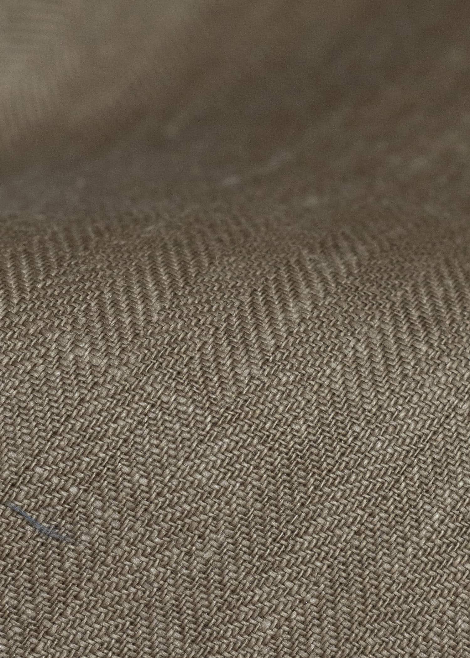 HED MAYNER HERRINGBONE HEAVY LINEN COAT BROWN HMMC10054AHC161