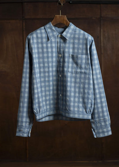 Taiga Takahashi Palaka Jacket Lot .319 Discharged Indigo Plaid