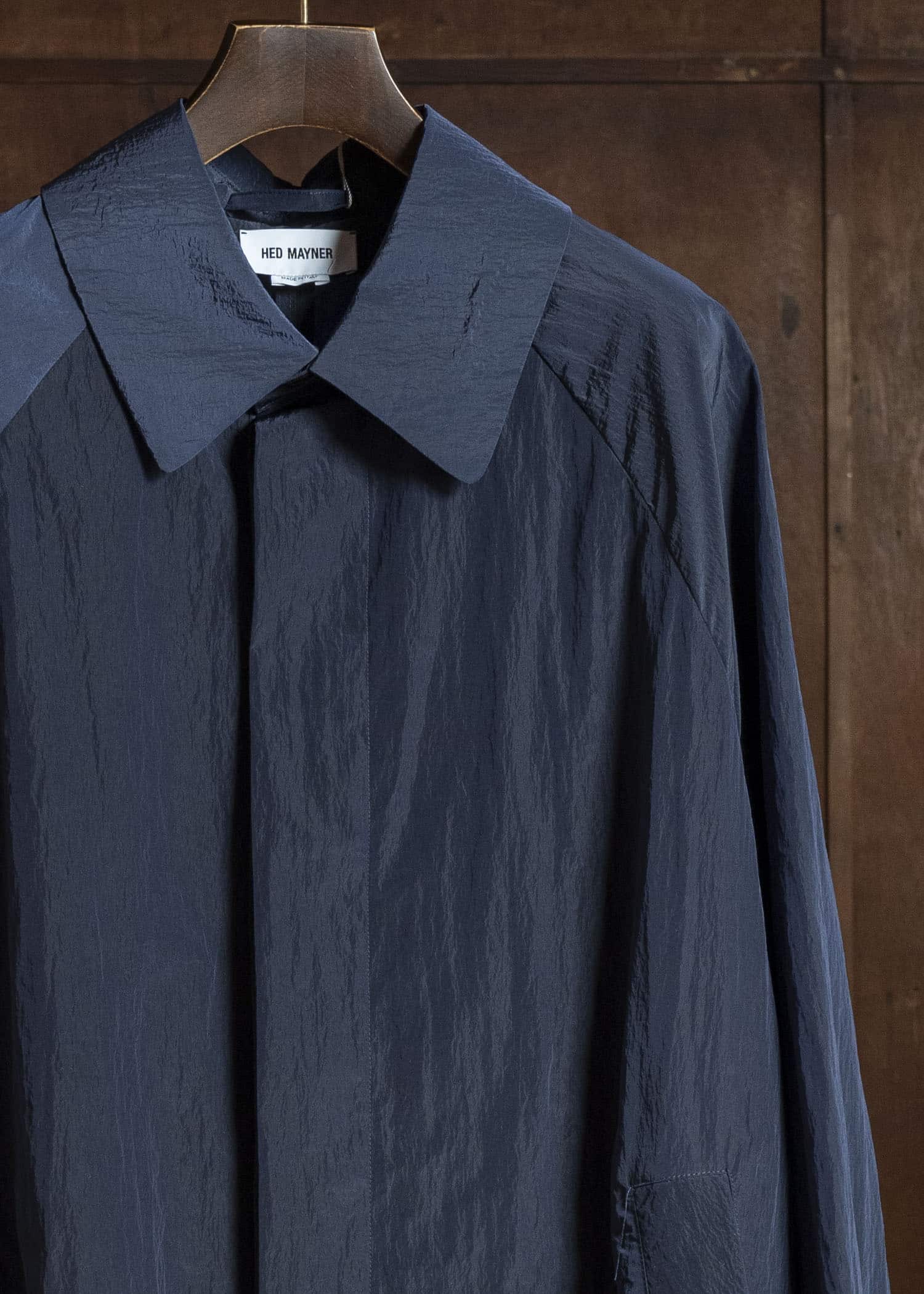 WATERPROOF NYLON COAT NAVY BLUE HMMC10054AHC156