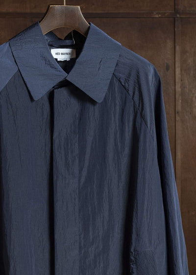 WATERPROOF NYLON COAT NAVY BLUE HMMC10054AHC156
