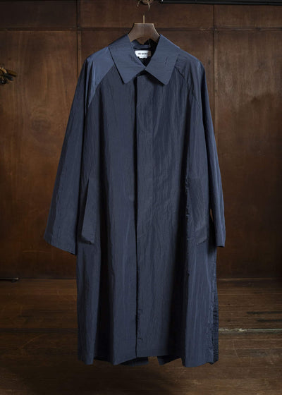 HED MAYNER WATERPROOF NYLON COAT NAVY BLUE HMMC10054AHC156