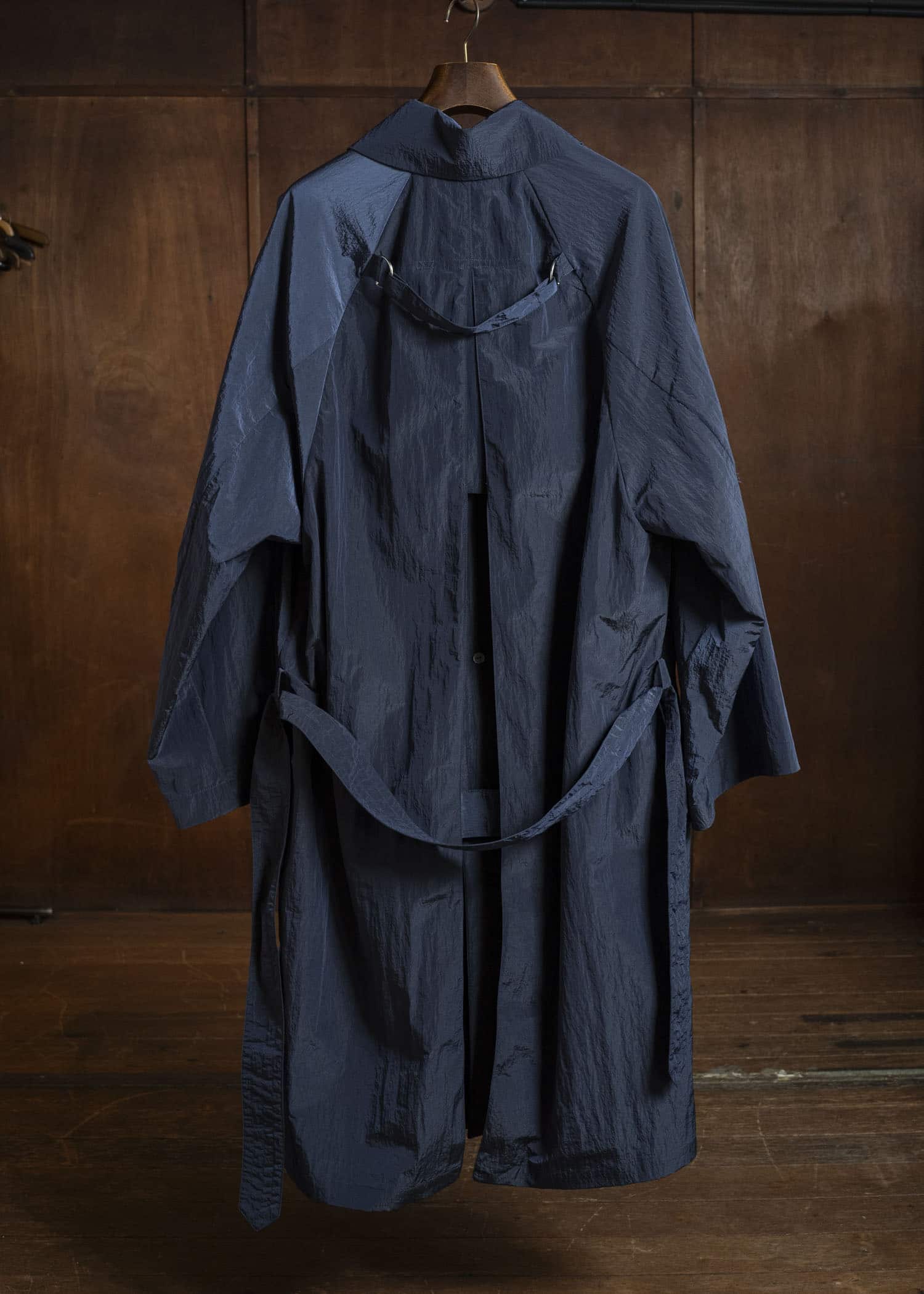 WATERPROOF NYLON COAT NAVY BLUE HMMC10054AHC156