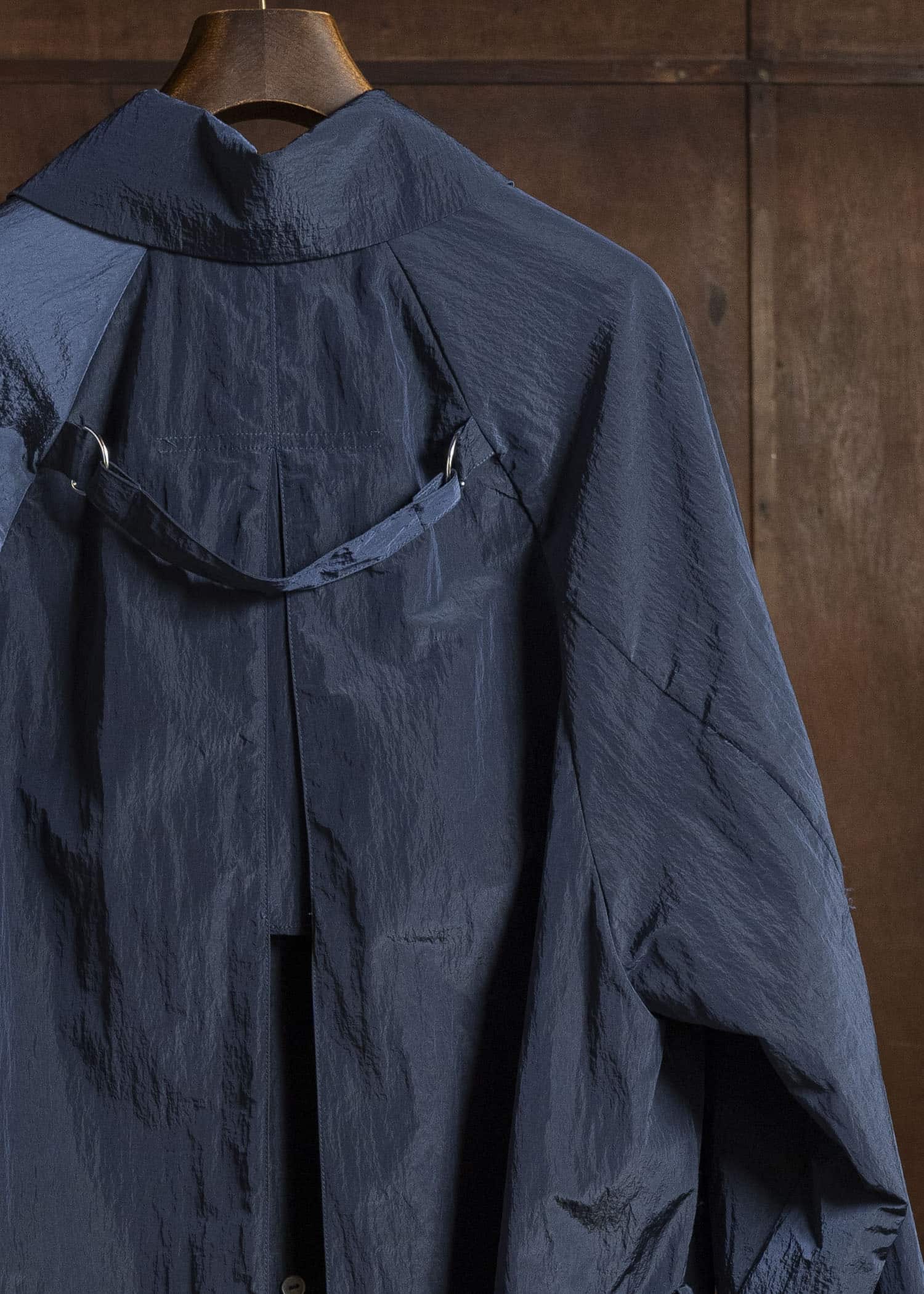 WATERPROOF NYLON COAT NAVY BLUE HMMC10054AHC156