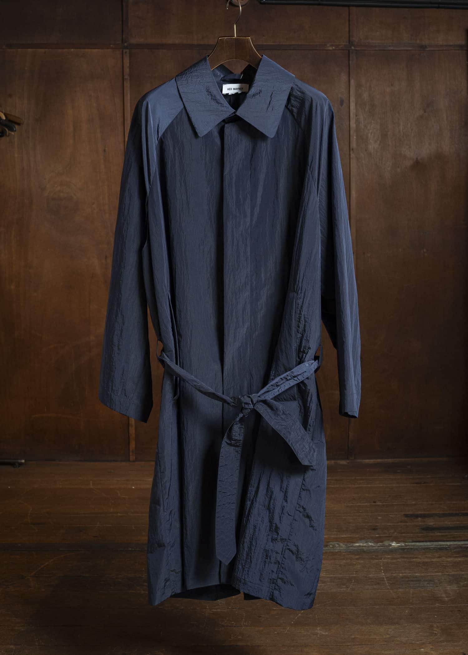 HED MAYNER WATERPROOF NYLON COAT NAVY BLUE HMMC10054AHC156