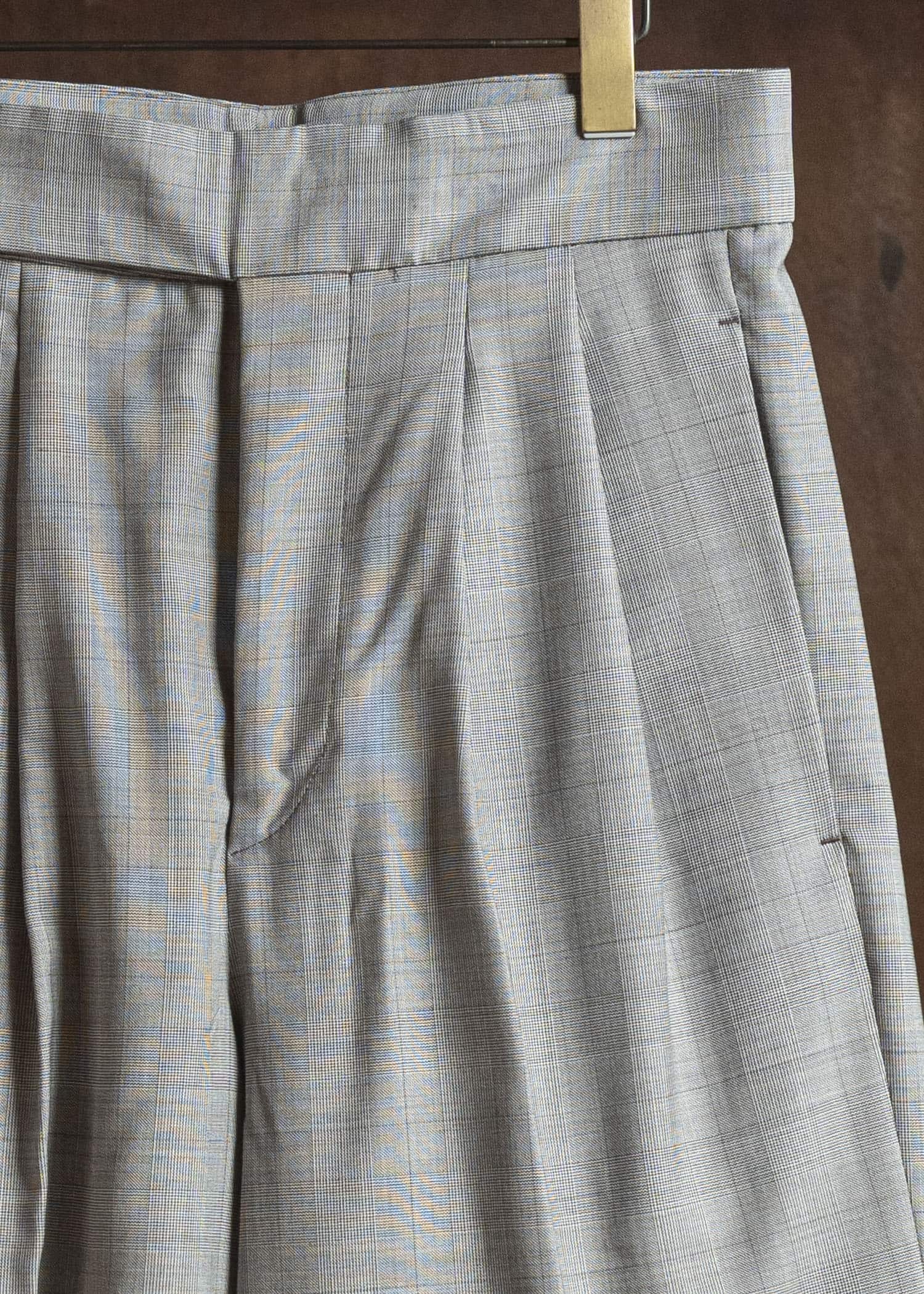 HED MAYNER FRESH WOOL CHECK SHORTS BROWN CHECK HMMC30065AHC012