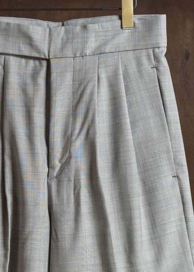 HED MAYNER FRESH WOOL CHECK SHORTS BROWN CHECK HMMC30065AHC012