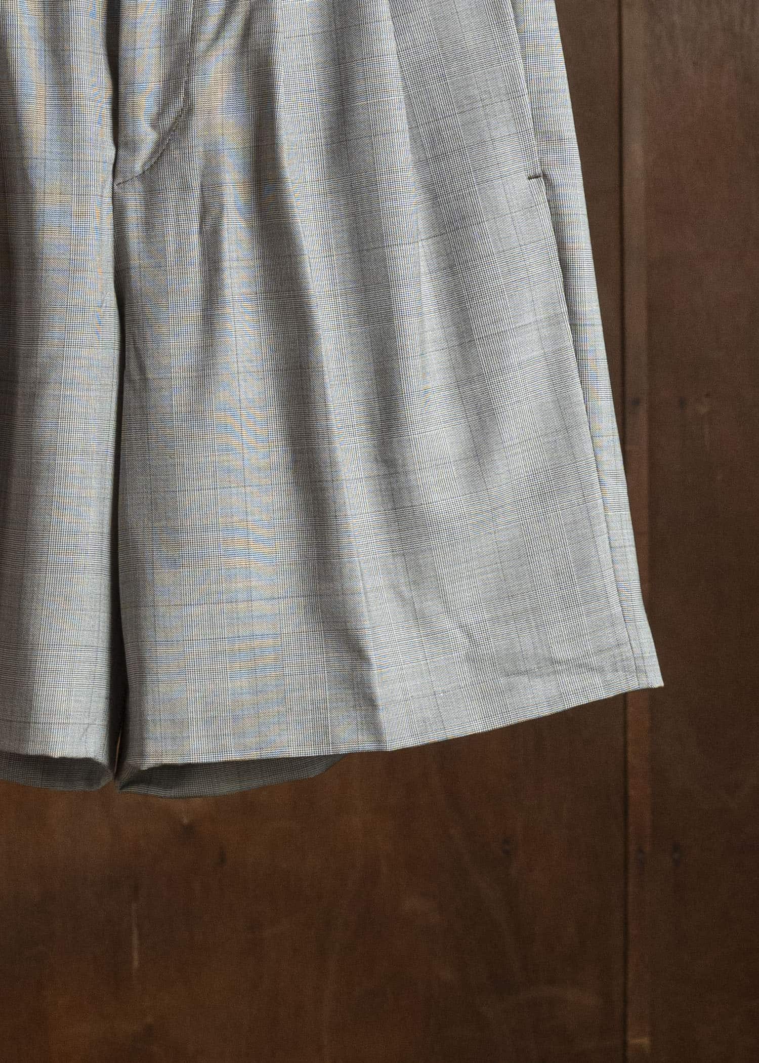 HED MAYNER FRESH WOOL CHECK SHORTS BROWN CHECK HMMC30065AHC012