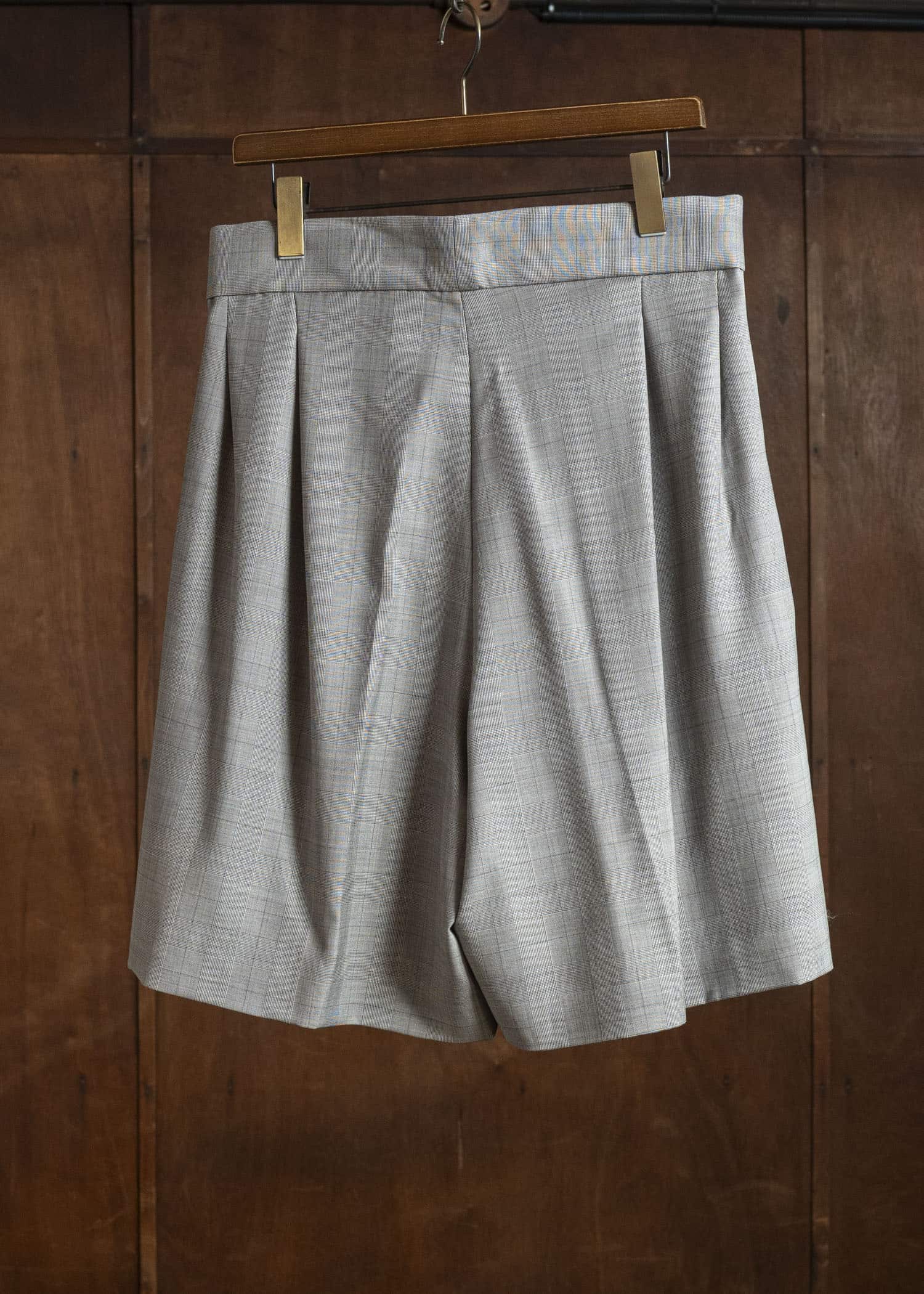 HED MAYNER FRESH WOOL CHECK SHORTS BROWN CHECK HMMC30065AHC012