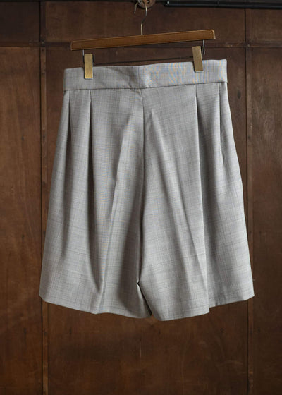 HED MAYNER FRESH WOOL CHECK SHORTS BROWN CHECK HMMC30065AHC012