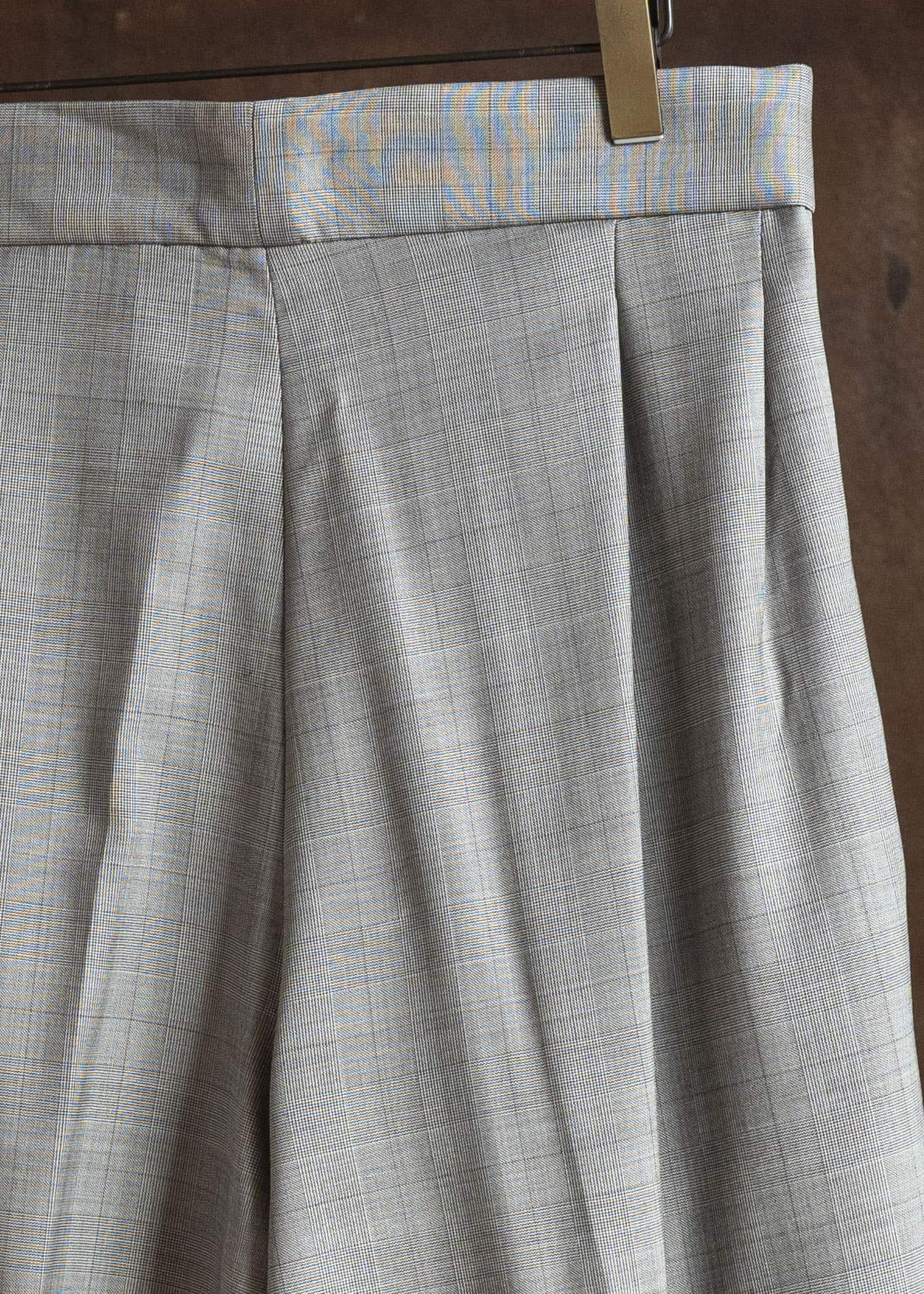 HED MAYNER FRESH WOOL CHECK SHORTS BROWN CHECK HMMC30065AHC012