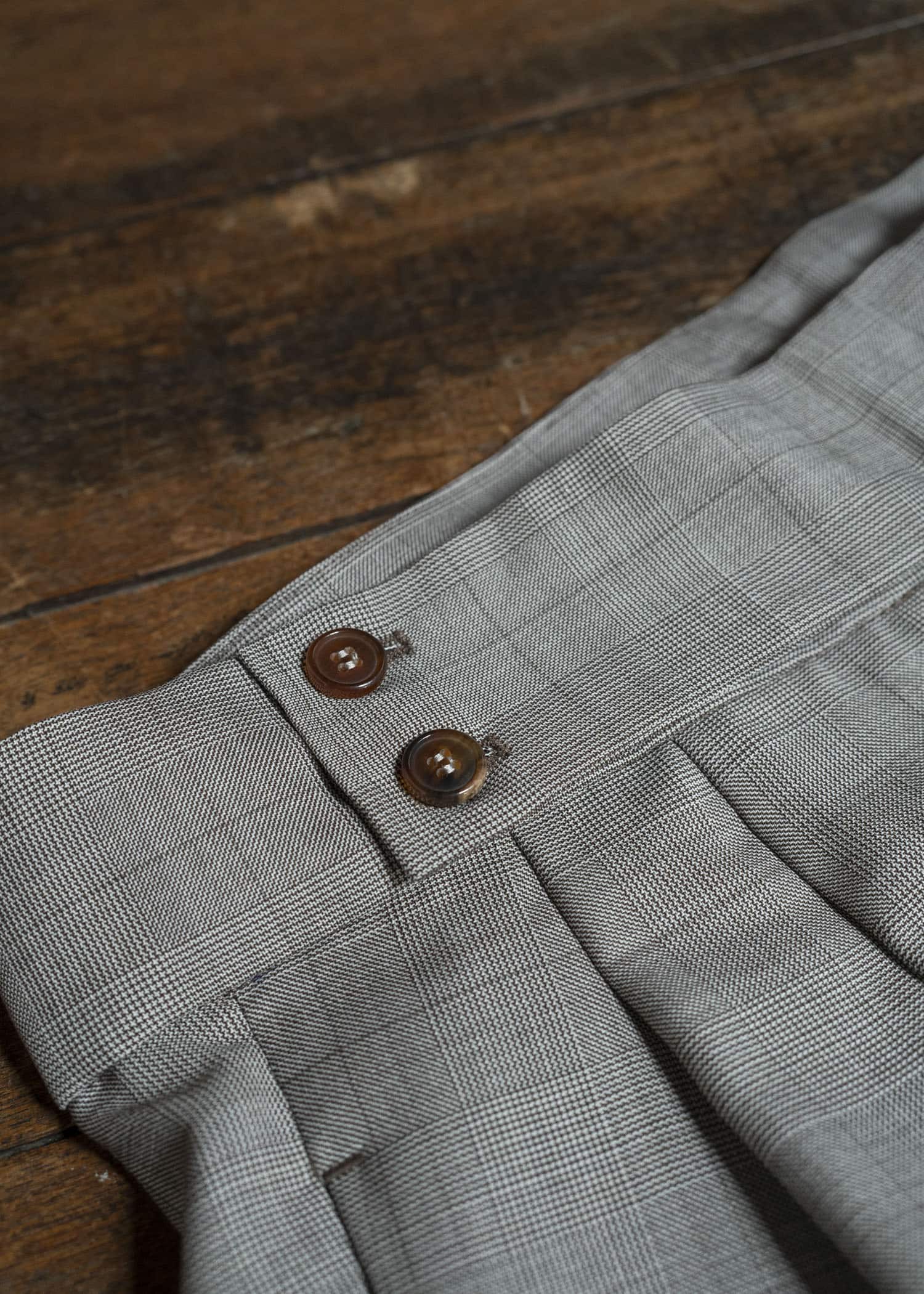 HED MAYNER FRESH WOOL CHECK SHORTS BROWN CHECK HMMC30065AHC012