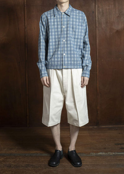 Taiga Takahashi Palaka Jacket Lot .319 Discharged Indigo Plaid