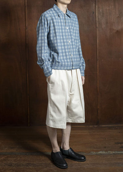 Taiga Takahashi Palaka Jacket Lot .319 Discharged Indigo Plaid