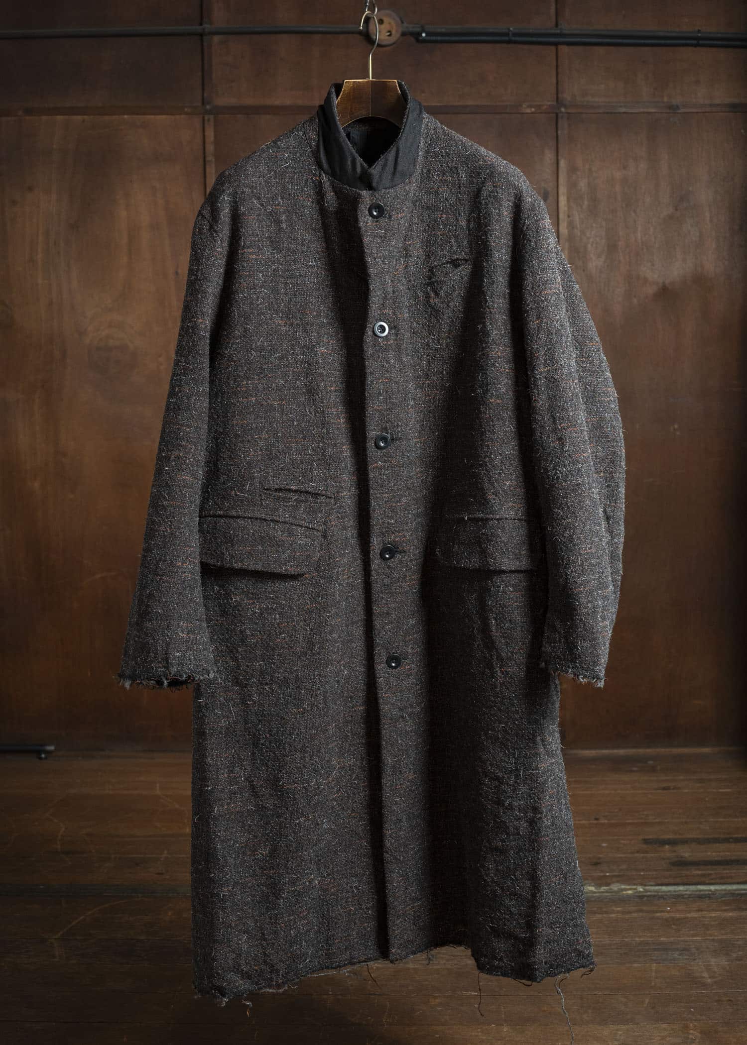 KLASICA 25F-LCT-A02 "1983"-mt "Cut off Classic Straight Coat" MIX BROWN