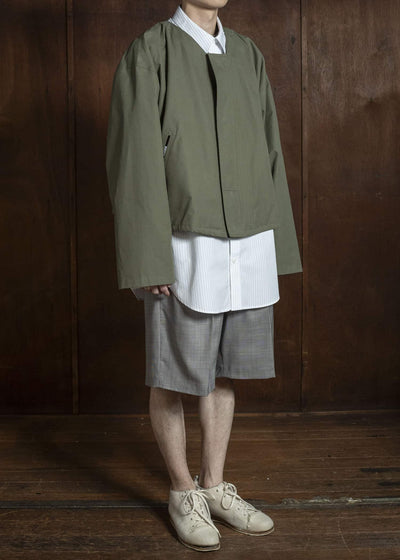 HED MAYNER COTTON TWILL JACKET MILITARY GREEN HMMC10058AHC162