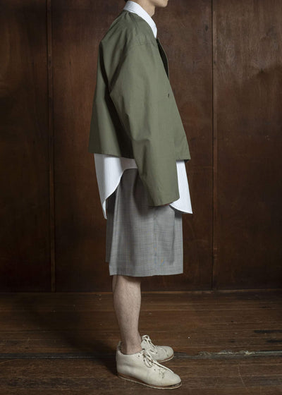 HED MAYNER COTTON TWILL JACKET MILITARY GREEN HMMC10058AHC162