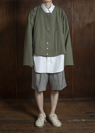 HED MAYNER COTTON TWILL JACKET MILITARY GREEN HMMC10058AHC162