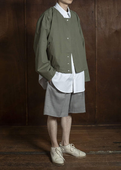 HED MAYNER COTTON TWILL JACKET MILITARY GREEN HMMC10058AHC162