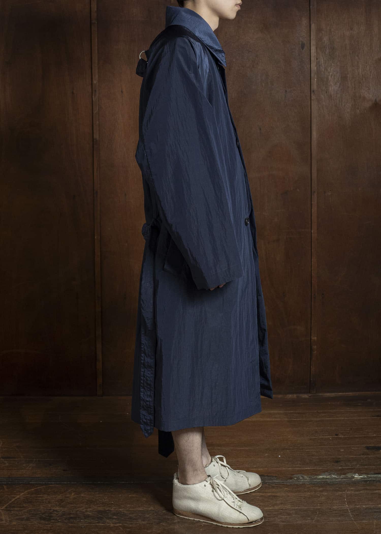 WATERPROOF NYLON COAT NAVY BLUE HMMC10054AHC156