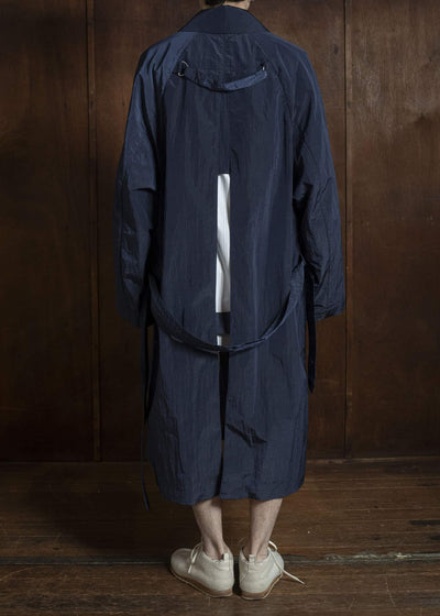 WATERPROOF NYLON COAT NAVY BLUE HMMC10054AHC156
