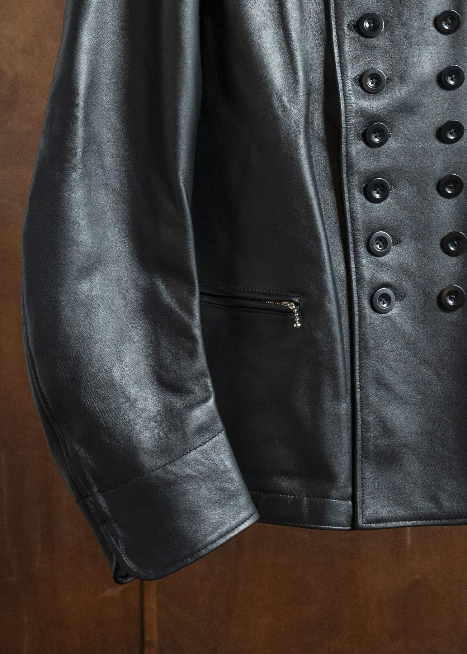 KLASICA 25F-JKT-L31 'VESSEL''-leather ''Old Dutch Fisherman JKT'' BLACK