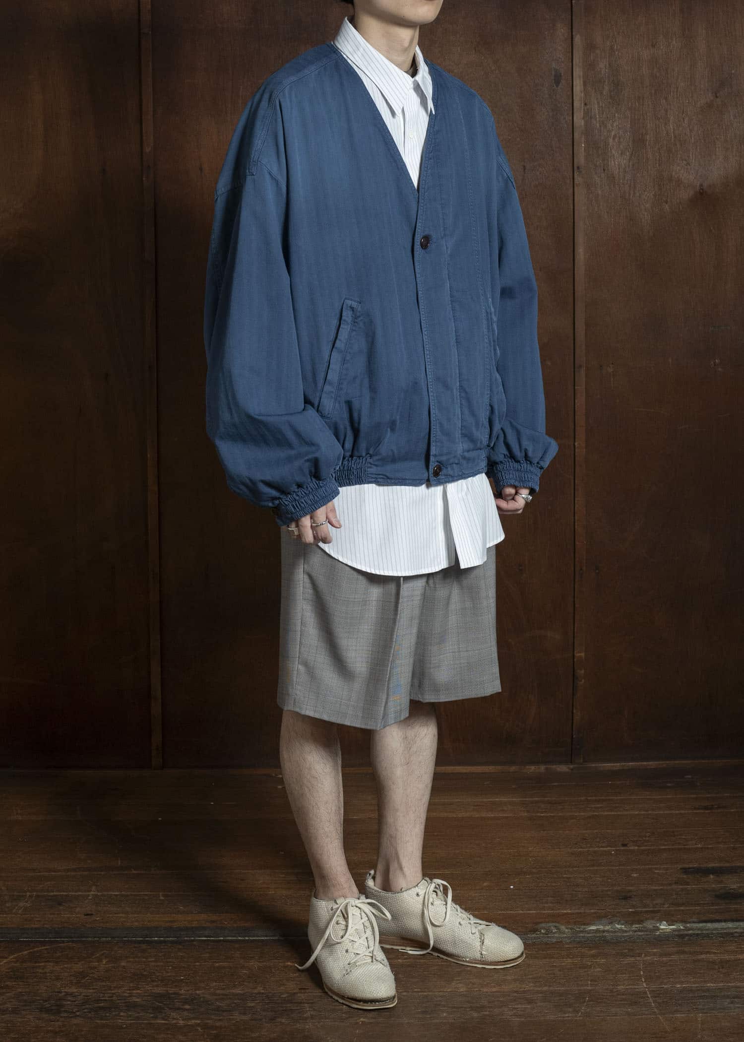 HED MAYNER FRESH WOOL CHECK SHORTS BROWN CHECK HMMC30065AHC012