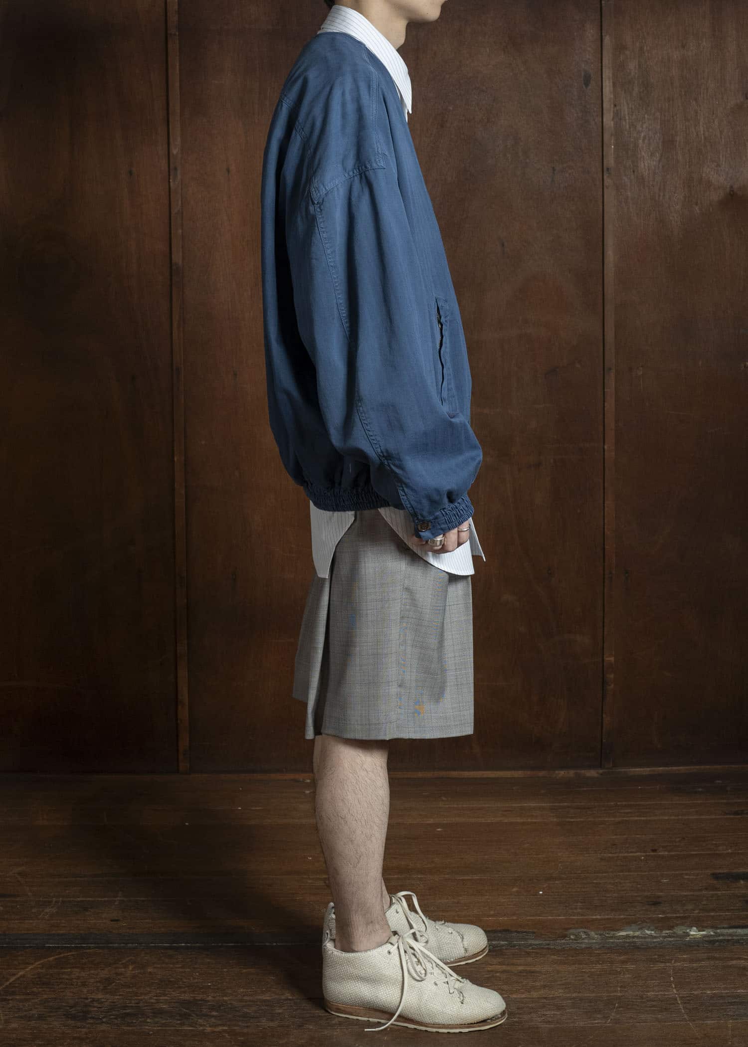 HED MAYNER FRESH WOOL CHECK SHORTS BROWN CHECK HMMC30065AHC012