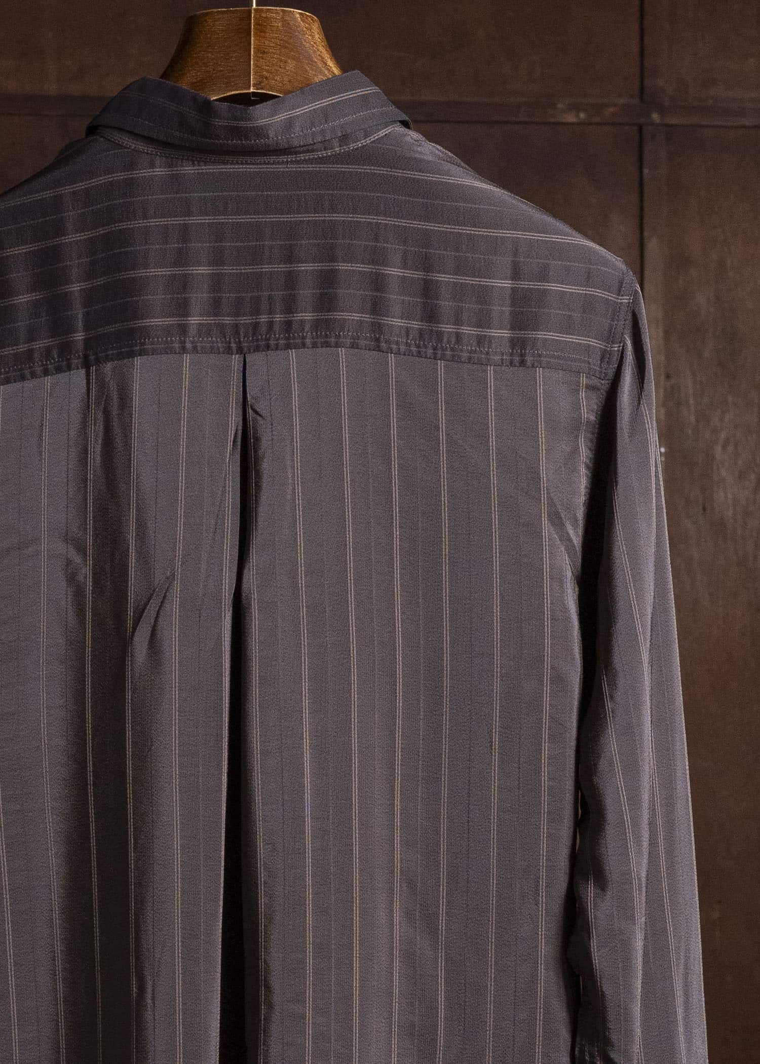 J.M.Ribot Vintage Silk Stripe Pullover Shirt