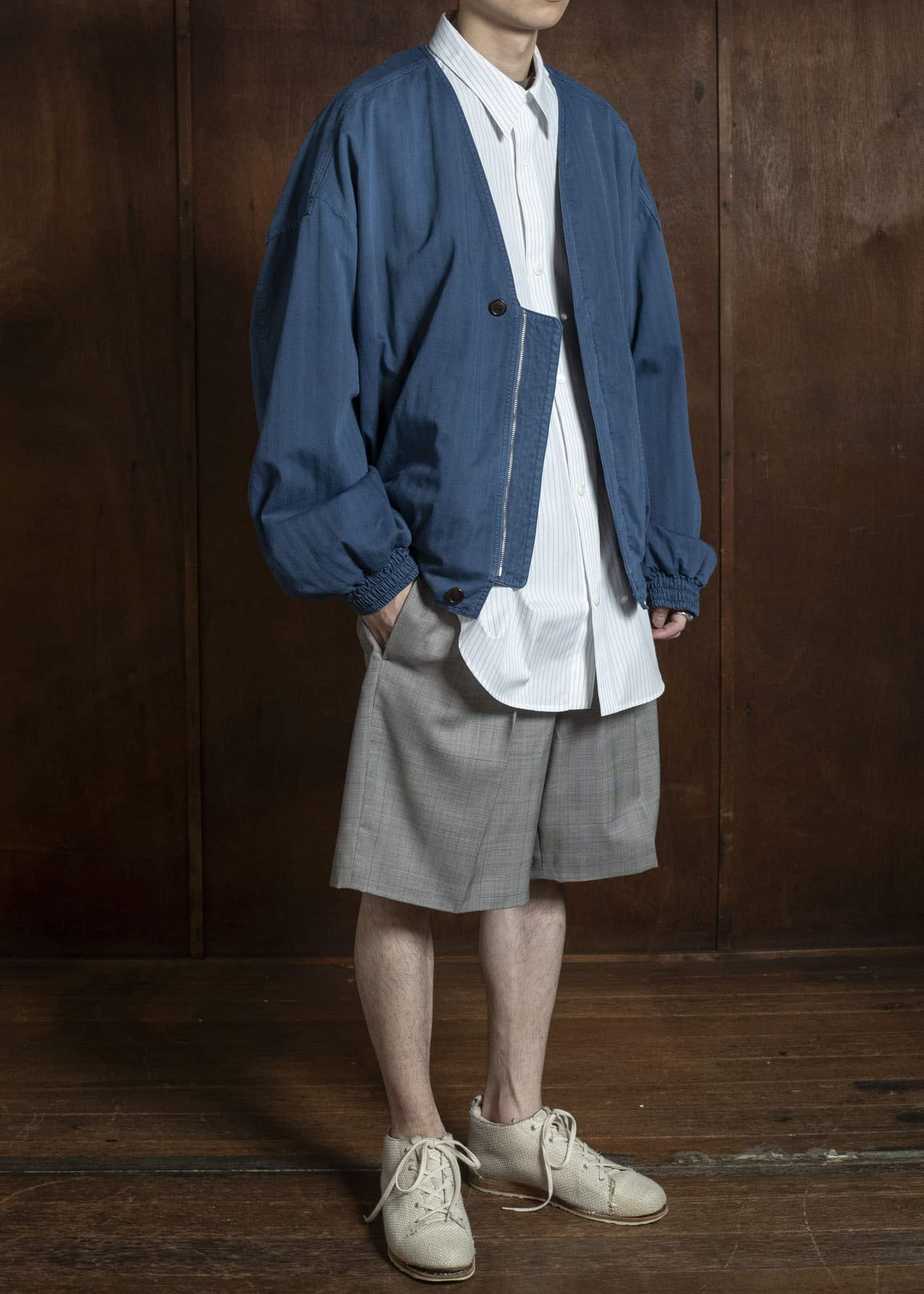 FRESH WOOL CHECK SHORTS BROWN CHECK HMMC30065AHC012