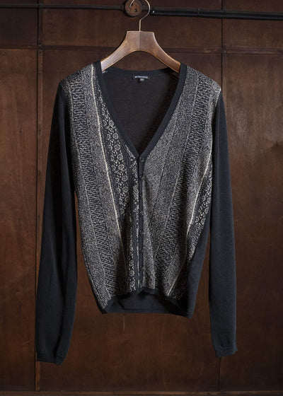 ANN DEMEULEMEESTER Jacquard Knit Cardigan