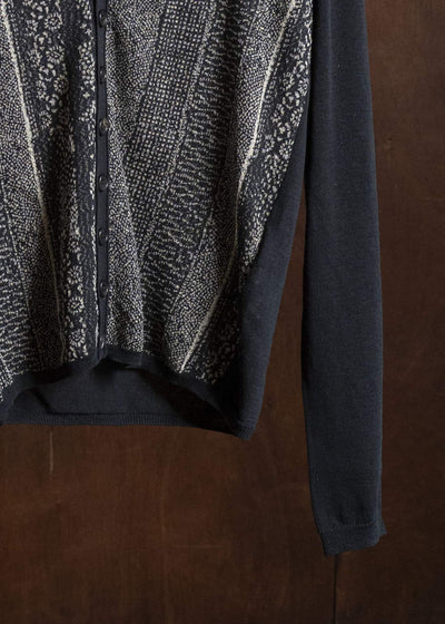 ANN DEMEULEMEESTER Jacquard Knit Cardigan