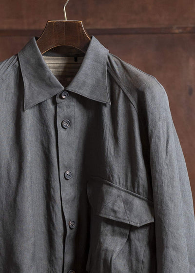 ZIGGY CHEN 0M2510729 Long Shirt Jacket SAGE GREEN