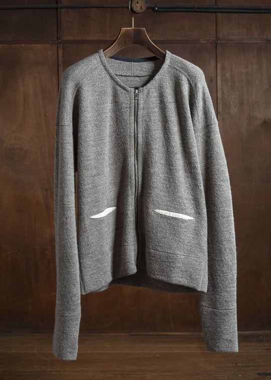 KLASICA 25F-ZCD-H44 DRIVE -sw Anatomical Cut Zip Cardigan Sand