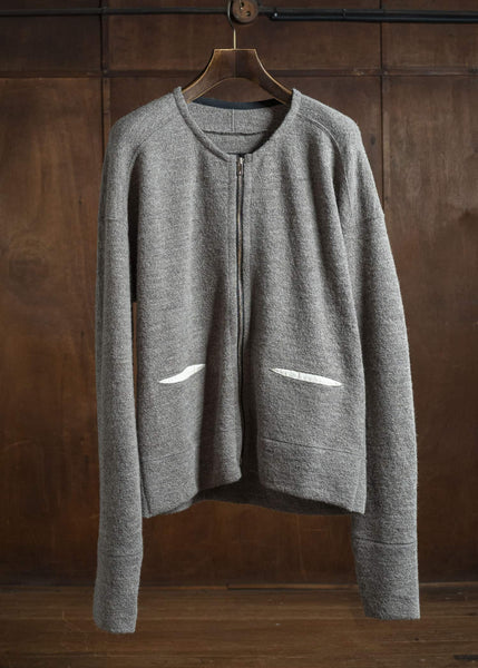 KLASICA 25F-ZCD-H44 DRIVE -sw Anatomical Cut Zip Cardigan Sand