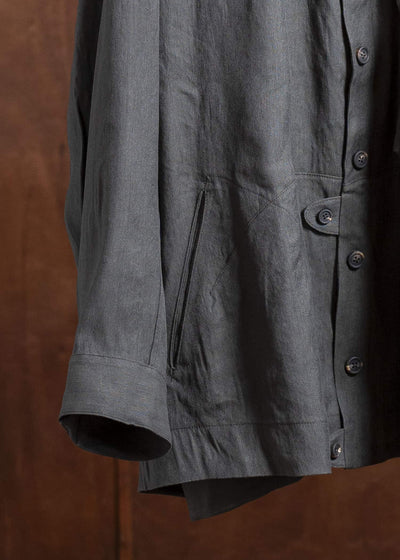 ZIGGY CHEN 0M2510729 Long Shirt Jacket SAGE GREEN