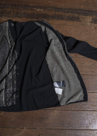 ANN DEMEULEMEESTER Jacquard Knit Cardigan
