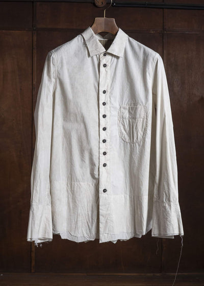 ZIGGY CHEN INTERLUDE 2-Button Raw-Edge Shirt