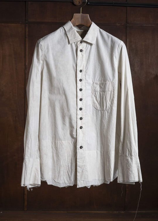 ZIGGY CHEN INTERLUDE 2-Button Raw-Edge Shirt
